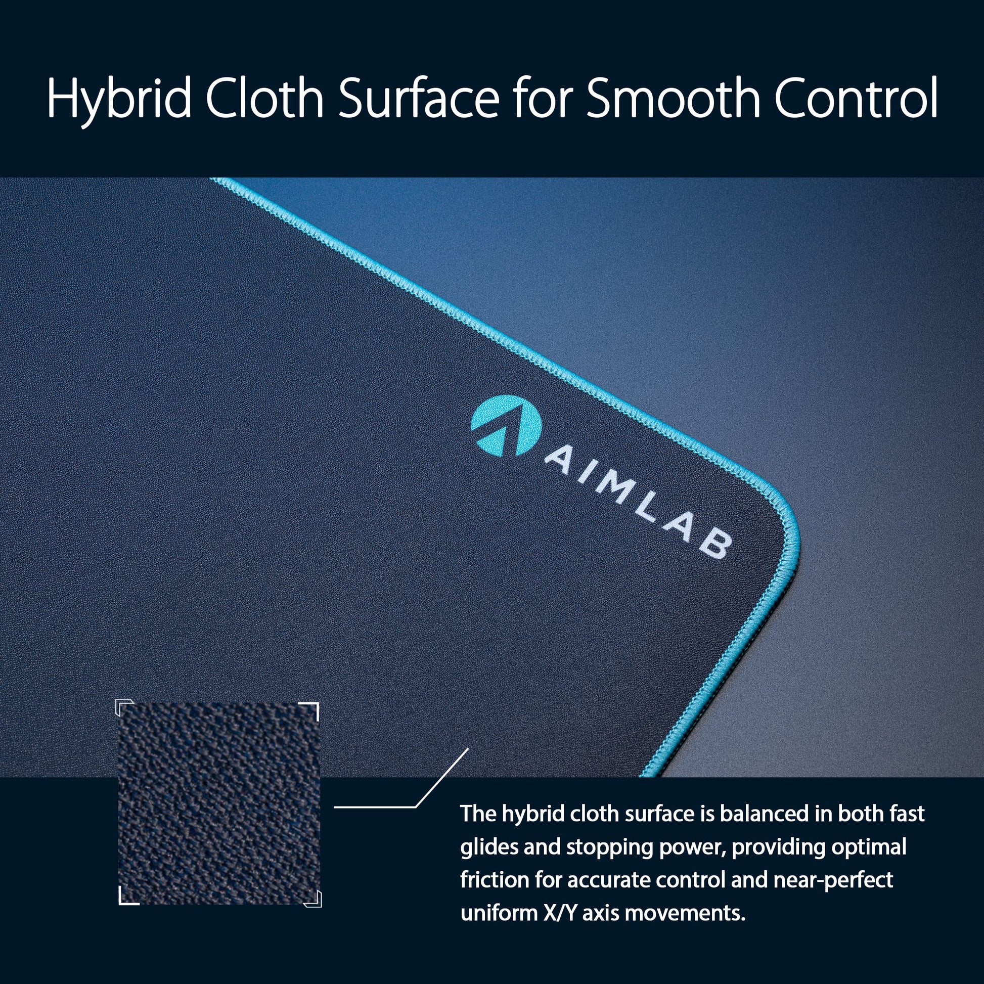 ASUS ROG Hone Ace Aim Lab Edition Gaming Mouse Pad – 19.9" x 16.5", Hybrid Cloth Surface, Aim Lab