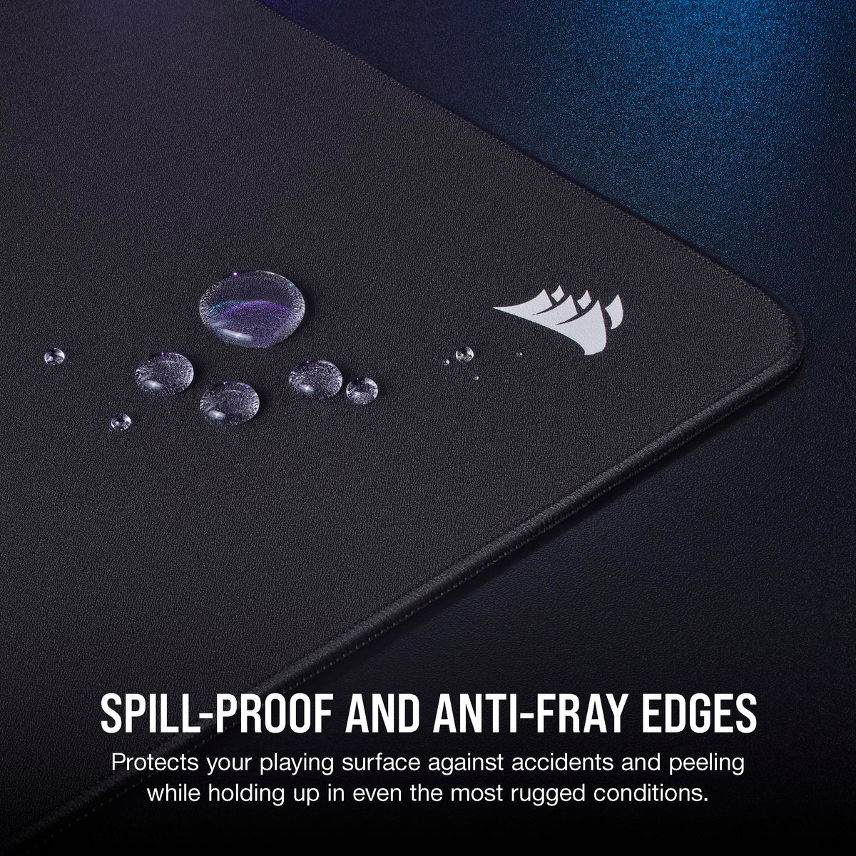 Corsair MM500 v2 Hybrid Cloth Gaming Large Mouse Pad – 45cm x 40cm – Spill-Proof Coating
