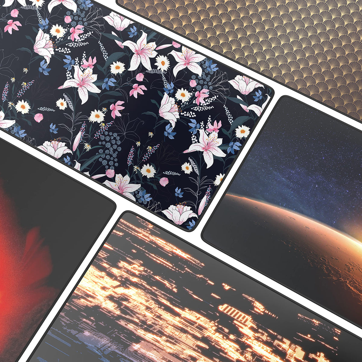 CSL - XXL Gaming Mouse Mat 900 x 400 mm - XXL Mouse Mat Large with Motif - Table Mat Large Size