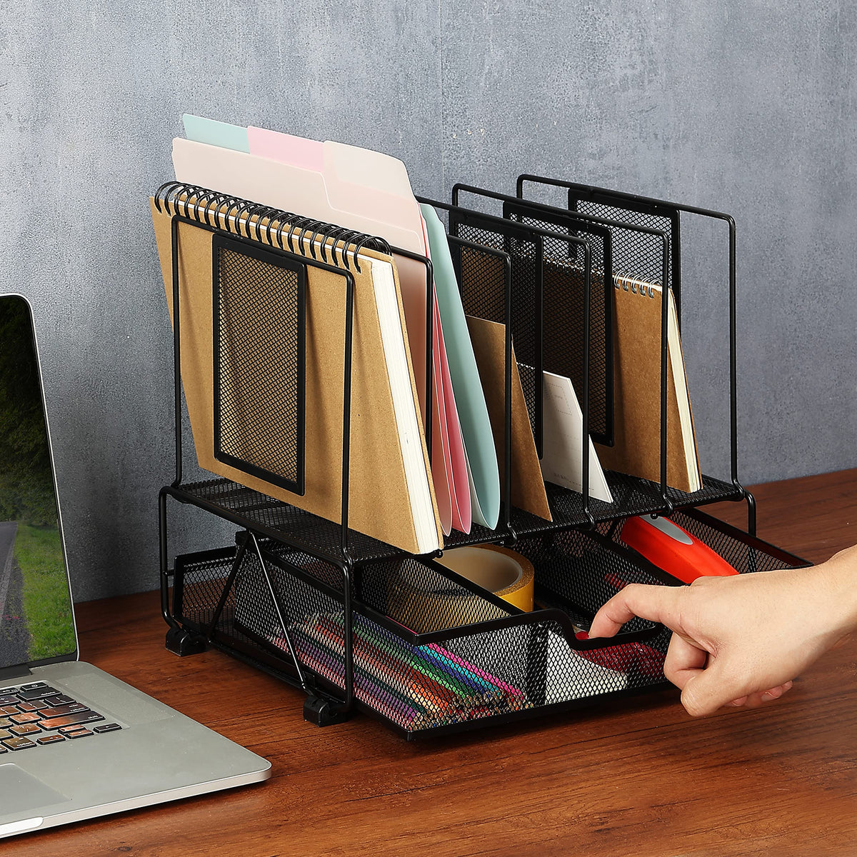 Mr. Pen- Mesh Desk Organizer with Drawer